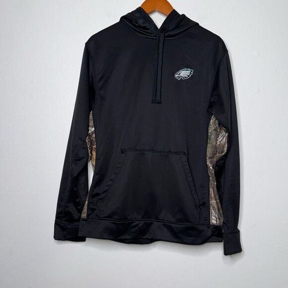 Philadelphia Eagles Dunbrooke Logo Ranger Pullover Hoodie - Black/Realtree Camo - Picture 12 of 13